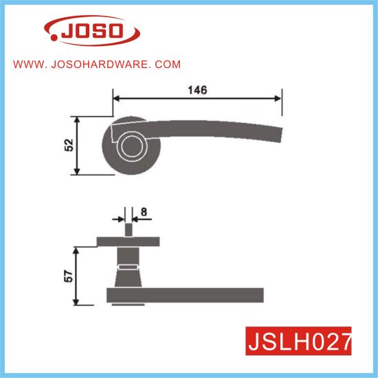Hardware de decoración popular de manija de palanca para puerta