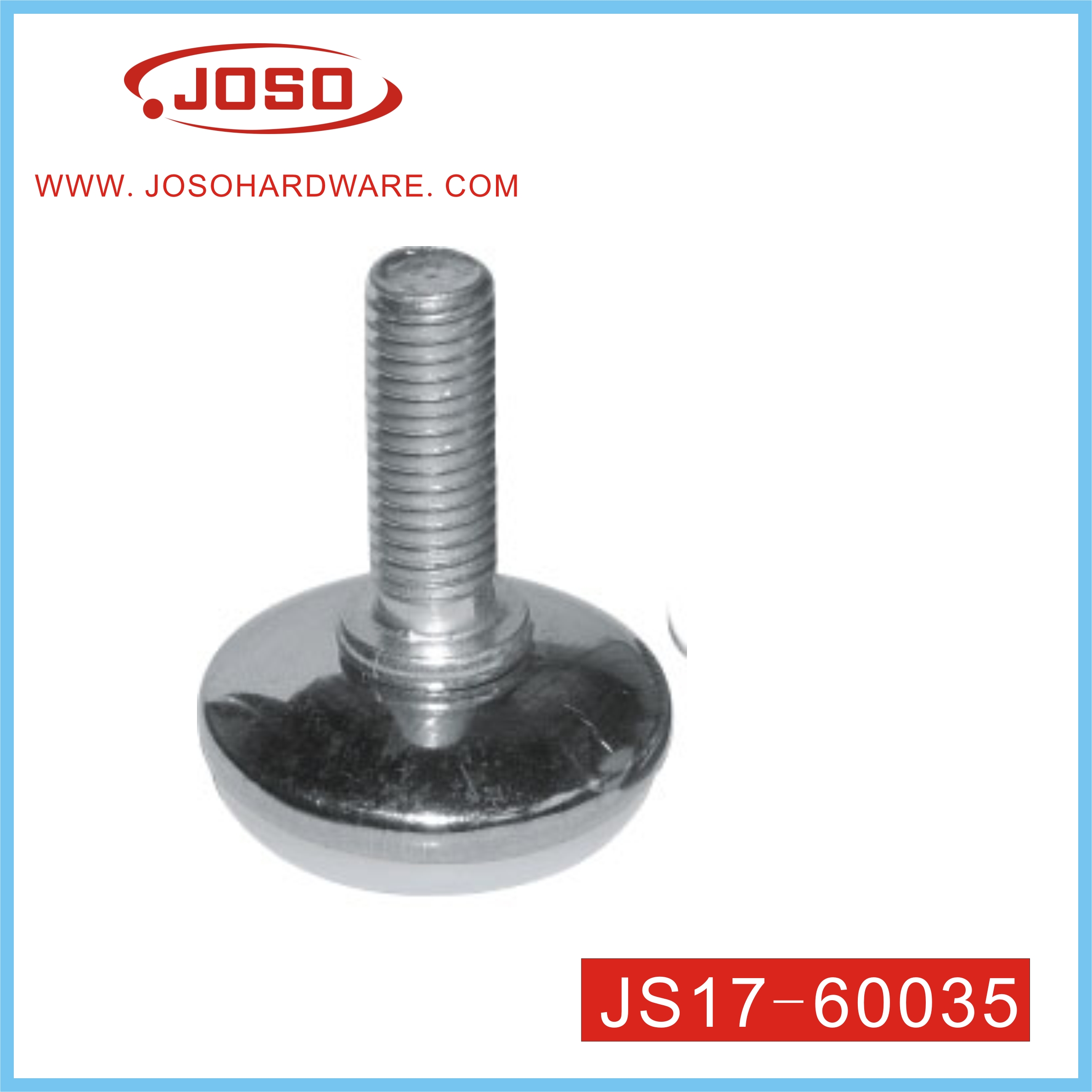 Acero blanco con perno de hardware ajustable de plástico para conector