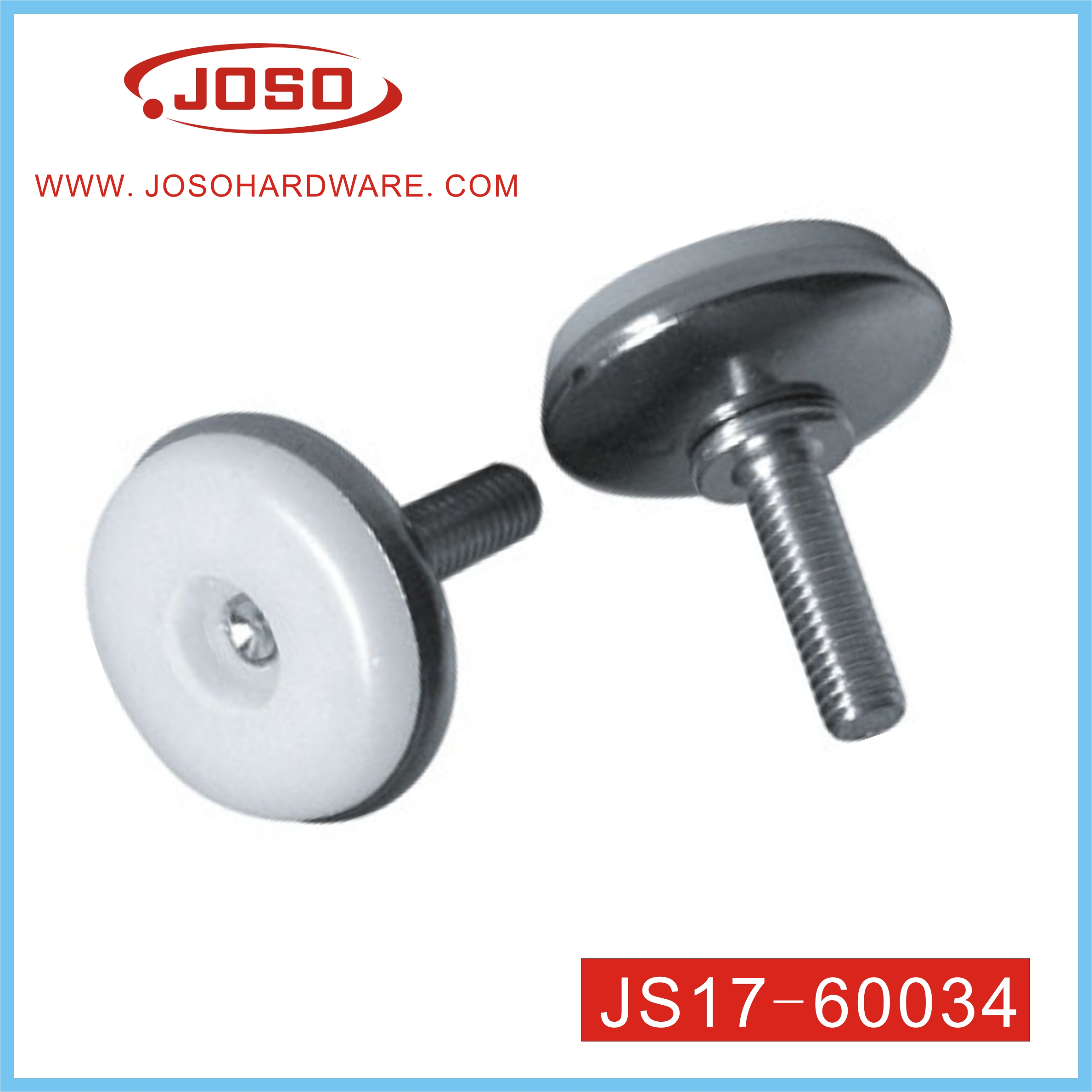 Perno ajustable de acero blanco de herrajes para muebles para conector